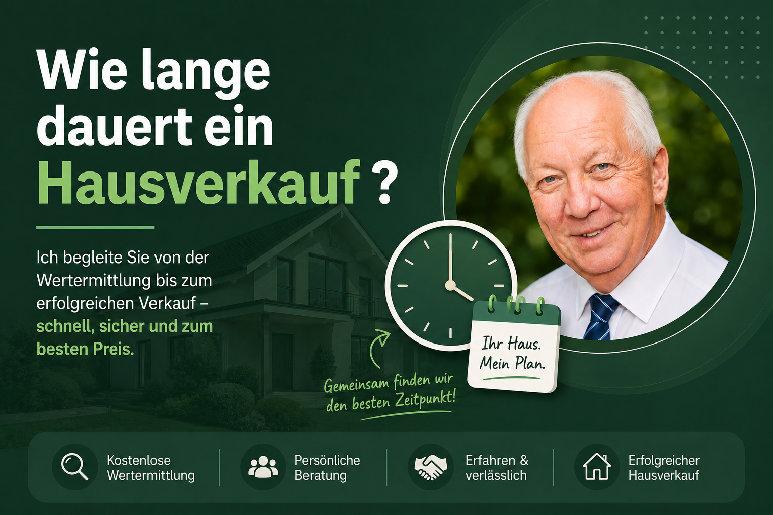 Wie lange dauert ein Hausverkauf – persönliche Begleitung durch die Immobilienagentur Jubelt